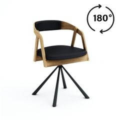 Vanguard Oak Swivel Dining Armchair  Modern Wood Meets Function