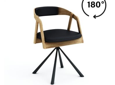 Vanguard Oak Swivel Dining Armchair  Modern Wood Meets Function