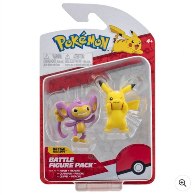 Pokemon Battle Figure 2-Pack - Pikachu & Aipom