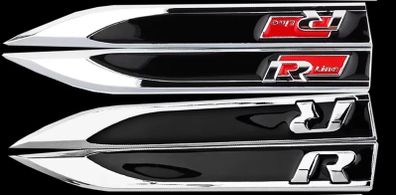 2Pcs 3D Metal Car Body Side Fender Badge Decals For Volkswagen VW Golf 7 6 5 GTD GLI Logo Sticker Emblem Styling Accessories