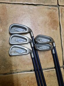 Callaway Big Bertha X-12 Irons 3 4 5 Iron Sand Pitching Wedge Rch 99 Firm Flex Graphite Shaft