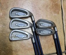 Callaway Big Bertha X-12 Irons 3 4 5 Iron Sand Pitching Wedge Rch 99 Firm Flex Graphite Shaft