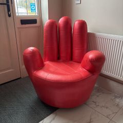 chair, leather hand, swivel