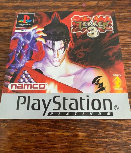 ps1 Tekken 3 - Box + manual only - no game