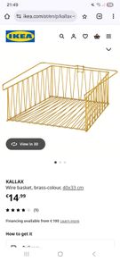 Kallax wire baskets x 5