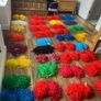 pom poms 34 sets & 9/10 single & bag Image 5