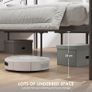 Canopy Bed Frame King Size, Metal Platform Bed Frame with Headboard and Footboard, Underbed Storage Image 6