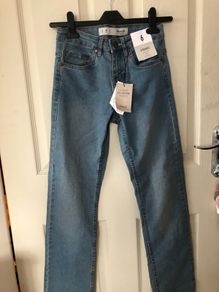 Women's Straight Mid Rise Denim Jeans