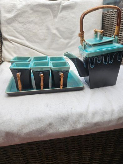 Vintage 1960a/70s mid century studio pottery tea set