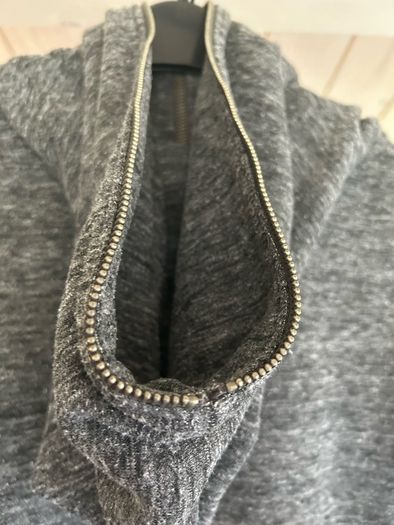 Mens Half Zip Grey Hoodie