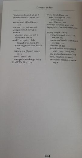 Book by his holiness John Paul II