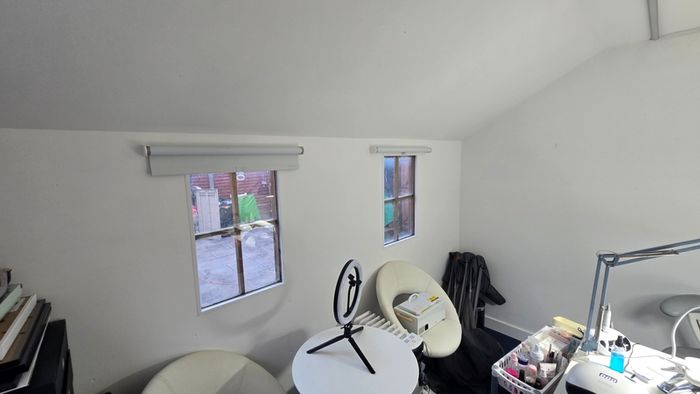 Shed insulated carpet courtains and more . used as nail salon before. Buyer must dismantle and collect