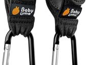 Buggy Clips by Baby Uma - Triple Award Winning: MadeForMums & LovedbyParents Awards. Hook Your Shopping Bags, Handbag or Change Bag on Your Stroller, Pram or Pushchair - Black, 2 Pack