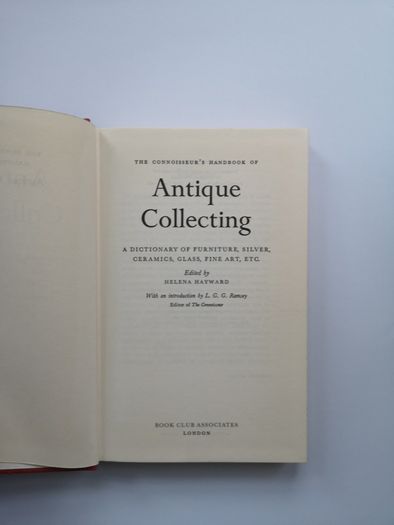 the connoisseurs Handbook of an antique collecting