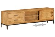 TV Cabinet Solid Mango Wood 140x30x40 cm