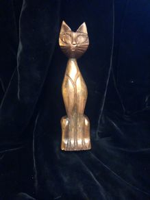 1960's Handcarved Cat