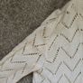Persian hand-knitted white cardigan Image 3