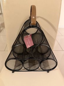 Mindys Muse Lynn Wine Rack With Handle