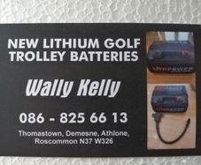 Golf trolley batteries