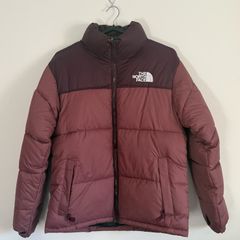 The North Face Puffer Jacket Burgundy Medium