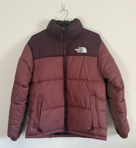 The North Face Puffer Jacket Burgundy Medium