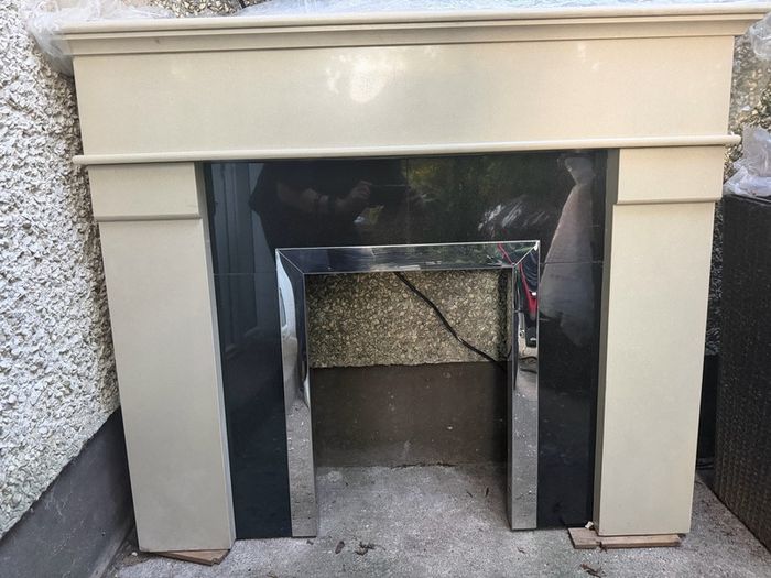 Marble Fireplace Mantle Like New