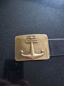 Ralph Lauren brass buckle belt