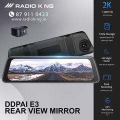 Mirror Dash Cam With Reverse - Optional Install