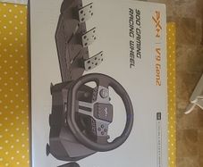 V9 Gen 2 Gaming Racing Wheel, 6+R Shifter and Hall Effect Pedals
