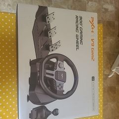 V9 Gen 2 Gaming Racing Wheel, 6+R Shifter and Hall Effect Pedals