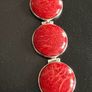Coral silver bracelet Image 4