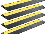main image for ad Cable Protector Ramps 4 pcs 2 Channels Rubber 101.5 cm