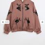 NEW River Island Pink satin embellished bomber jacket Image 6