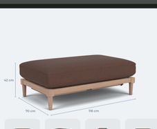 Neptune Ophelia Footstool with Hidden Trays