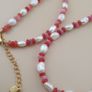 Natural Pearl & Rose Quartz Necklace Elegant 22 Design Image 8