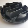 VW Golf Mk5 125mm full Matt Black Grill Badge Emblem bonnet GTI TDI Image 5