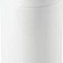 Swing Lid Bathroom Bin - Bamboo and Plastic Rubbish Bin for Bathroom - Small Trash Can - Bamboo and White Image 2