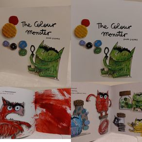 The colour monster Story book by  Anna Llenas