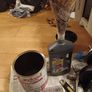 Black high gloss oil base paint 1.5 liters paint for exterior or Interior use metal or wood  it will hard stick on.   1.5 liters left  on can Seems a bit too much for what I need. Image 7