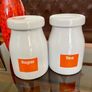 Vintage Typhoon Sugar and Tea Round Lidded Ceramic Jar Pantry Storage Image 2