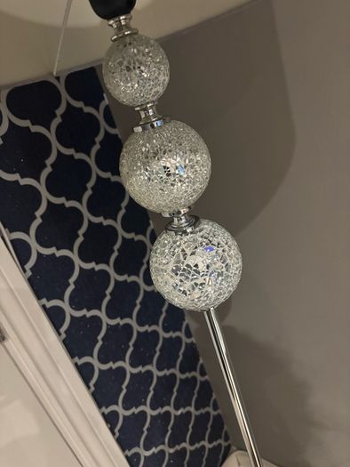 silver lamp