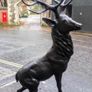 Pair of life size bronze deer statues Image 4