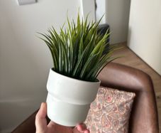 Artificial plant and pot
