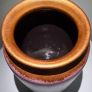Vintage W Germany 505-41 Pottery Vase - Hand Painted - Pink Copper - Upcycled Image 3