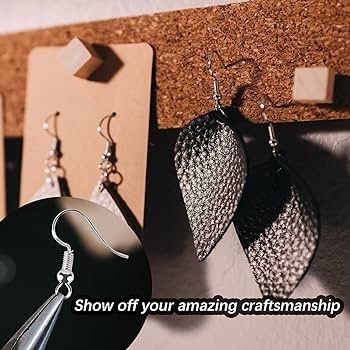 350 Pcs Earrings Making Supplies Kit 925 Silver Hypoallergenic Plated Fish Hooks Earring with Clear Earring Safety Backs Posts and Open Jump Rings