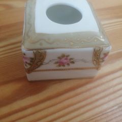 Antique porcelain ink well
