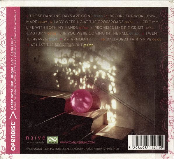 Carla Bruni. No Promises. CD. Free Postage!