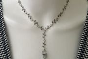 Silver tone jewelley set