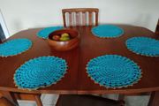 Vintage tablemats, placemats, doily, 1970s