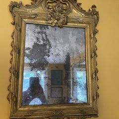Irish 19th Century Carved Gilt Mirror
